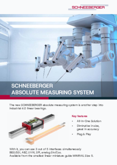 SCHNEEBERGER Absolute Measuring System (SAM) SCHNEEBERGER Absolute Measuring System (SAM)